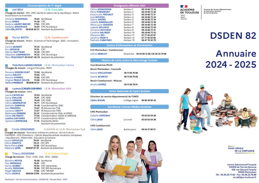 DSDEN 82 - Annuaire interne